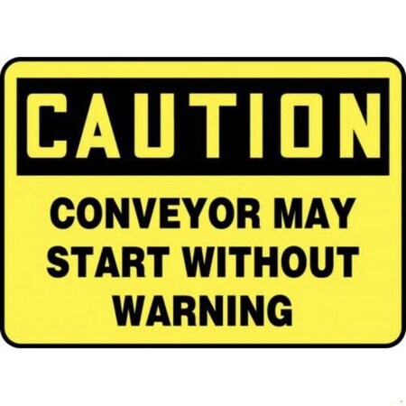 Accuform SAFETY SIGN 10 in  X 14 in  PLASTIC UNIT OF MEQM739VP